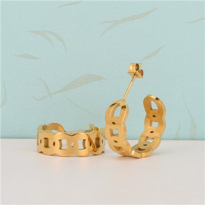 Ryðfrítt stálpinnar með eyrnalokkum