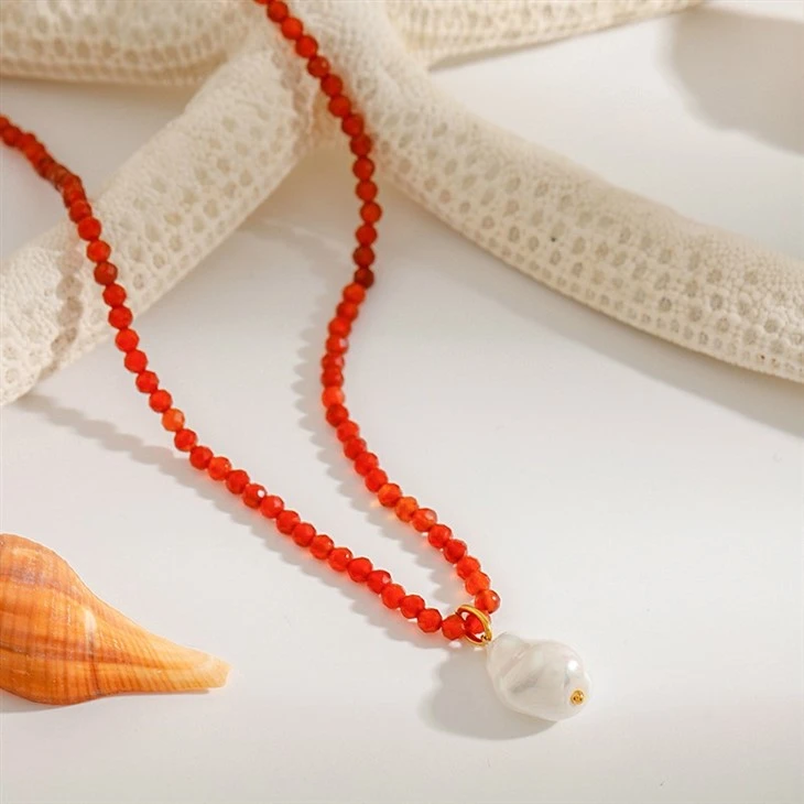 Colorful Bead Sun Starfish Charm Necklace manufacturers