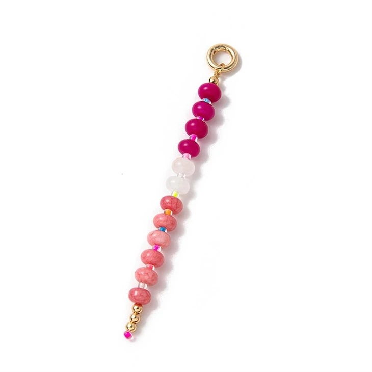Colorful Beaded Heart Bag Charm price