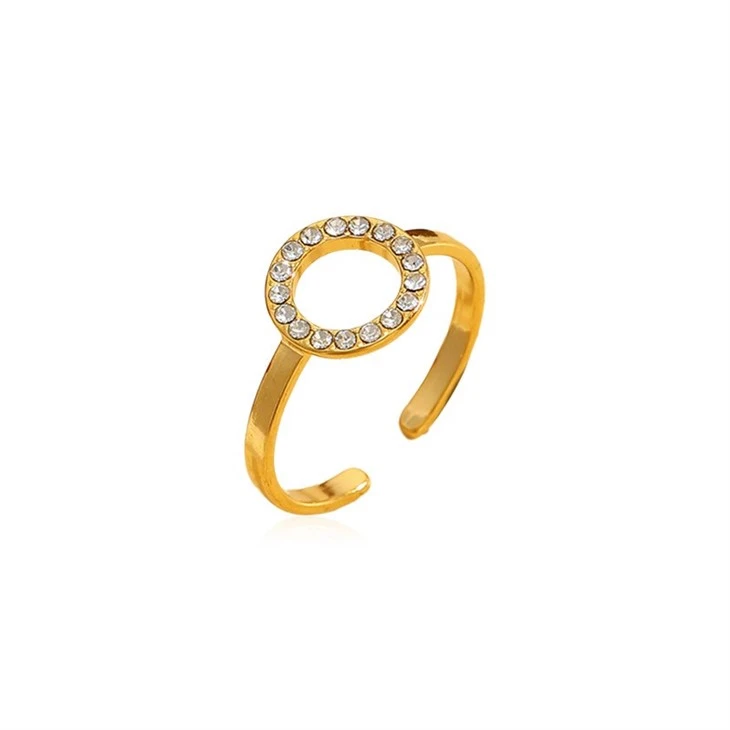 CZ Circle Ring high quality
