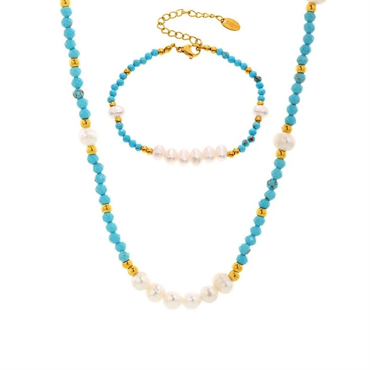 Turquoise Freshwater Pearl Necklace price